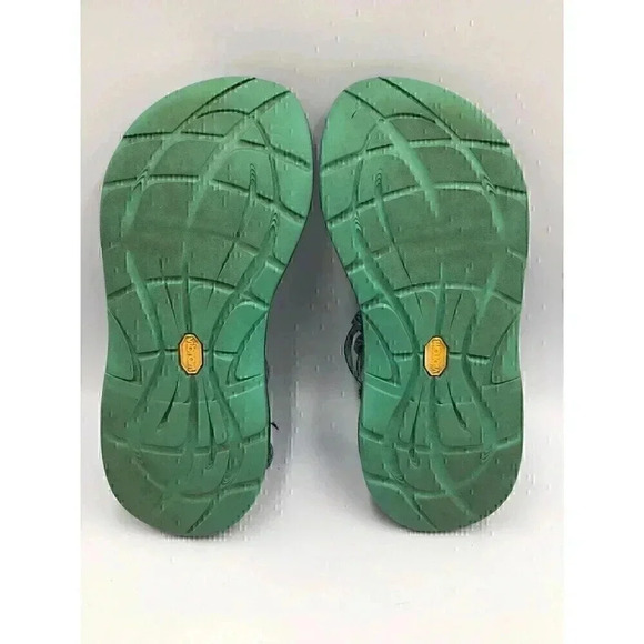 Womens CHACO ZX2 Classic Sz 7 Angular Teal Green Outdoor Strap Sandals Toe Loop - Picture 7 of 7